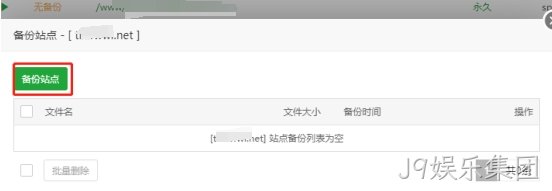 备份站点